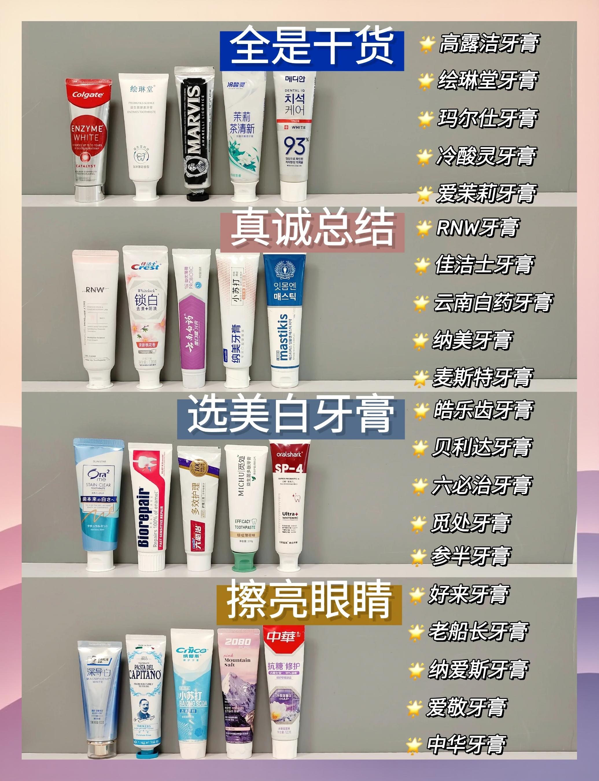 5款美白牙膏推荐，解锁牙齿闪亮秘诀